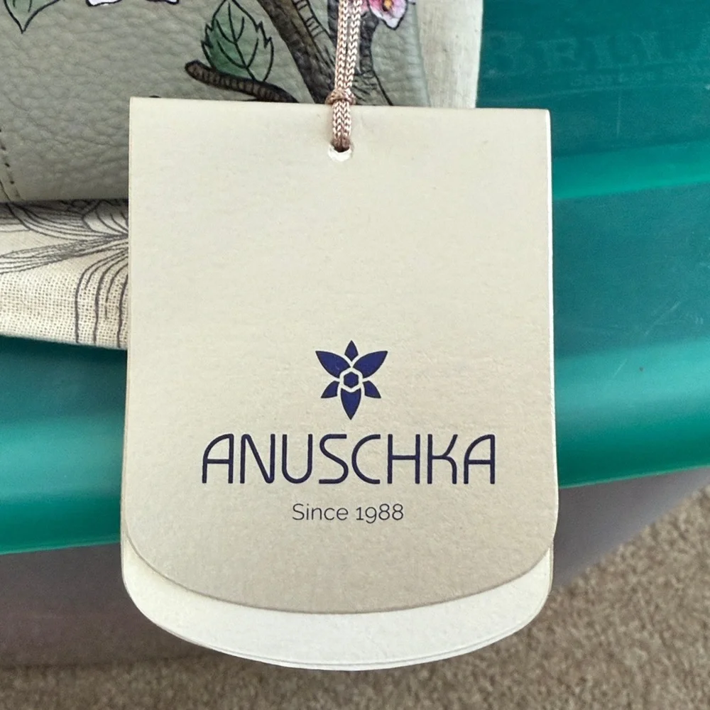 Anna Anuschka-Hand painted “ Leather coin purse .